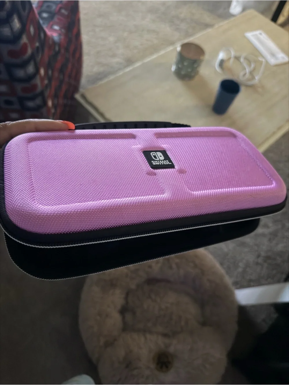 Purple Hard Shell Electronics Carrying Case